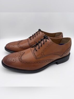 Bostonian Brown Leather Wingtip Oxford Lace-Up Dress Shoes Men's Size 11.5 M